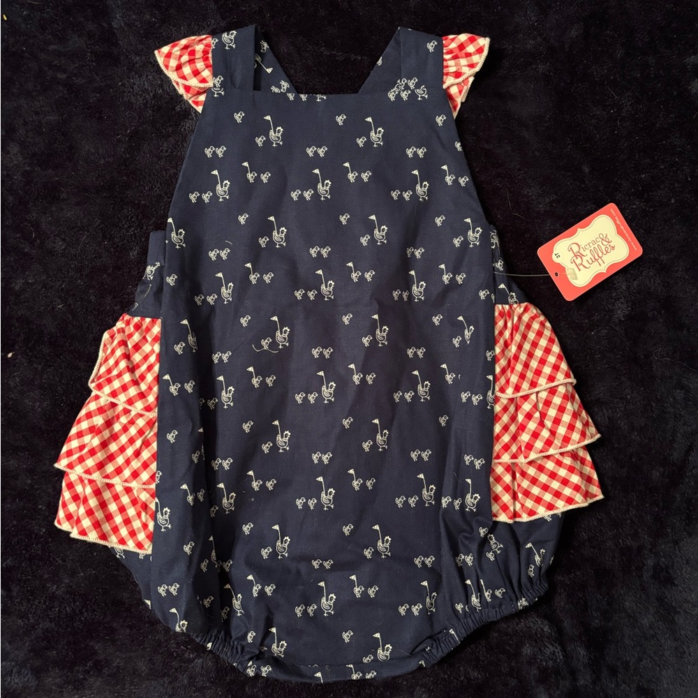 RicRac & Ruffles 3T Bubble NWT